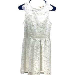 Altard State Tank Dress Womens Small White Embroidery Lace Liner Sleeveless